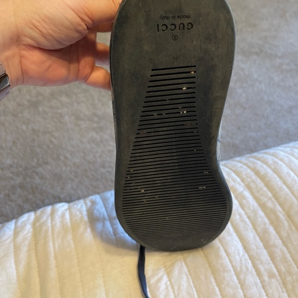 Gucci GG Imprime High Top Crocodile Skin Leather/Canvas Shoes Men’s US 9.5 - Picture 10 of 13